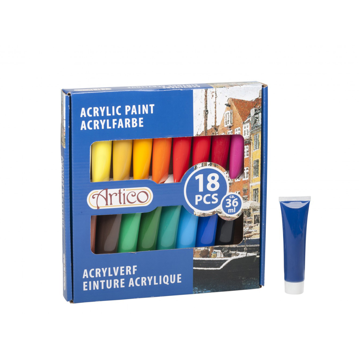 Acrylfarben Set 18-teilig