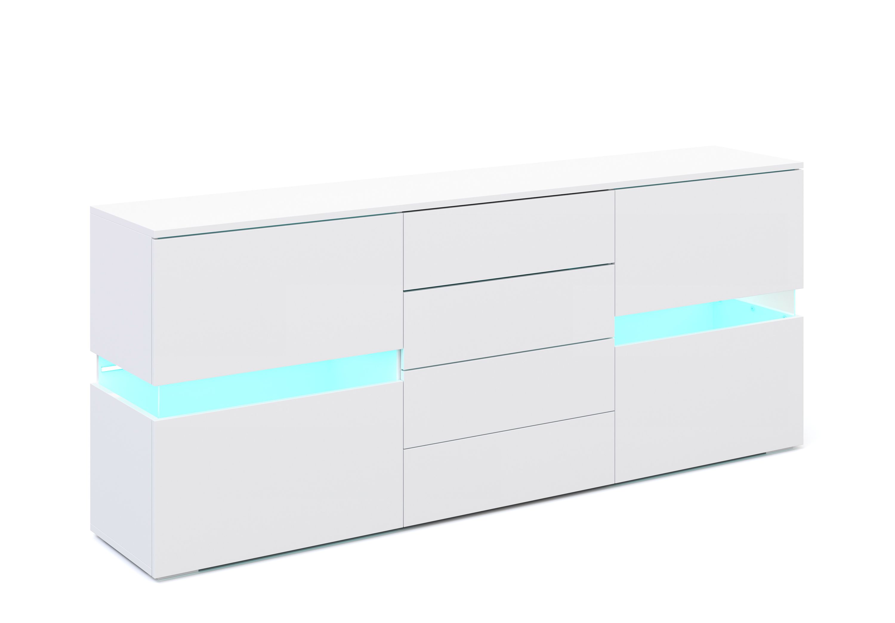 Sideboard LED TANA 177 x 72 cm weiss