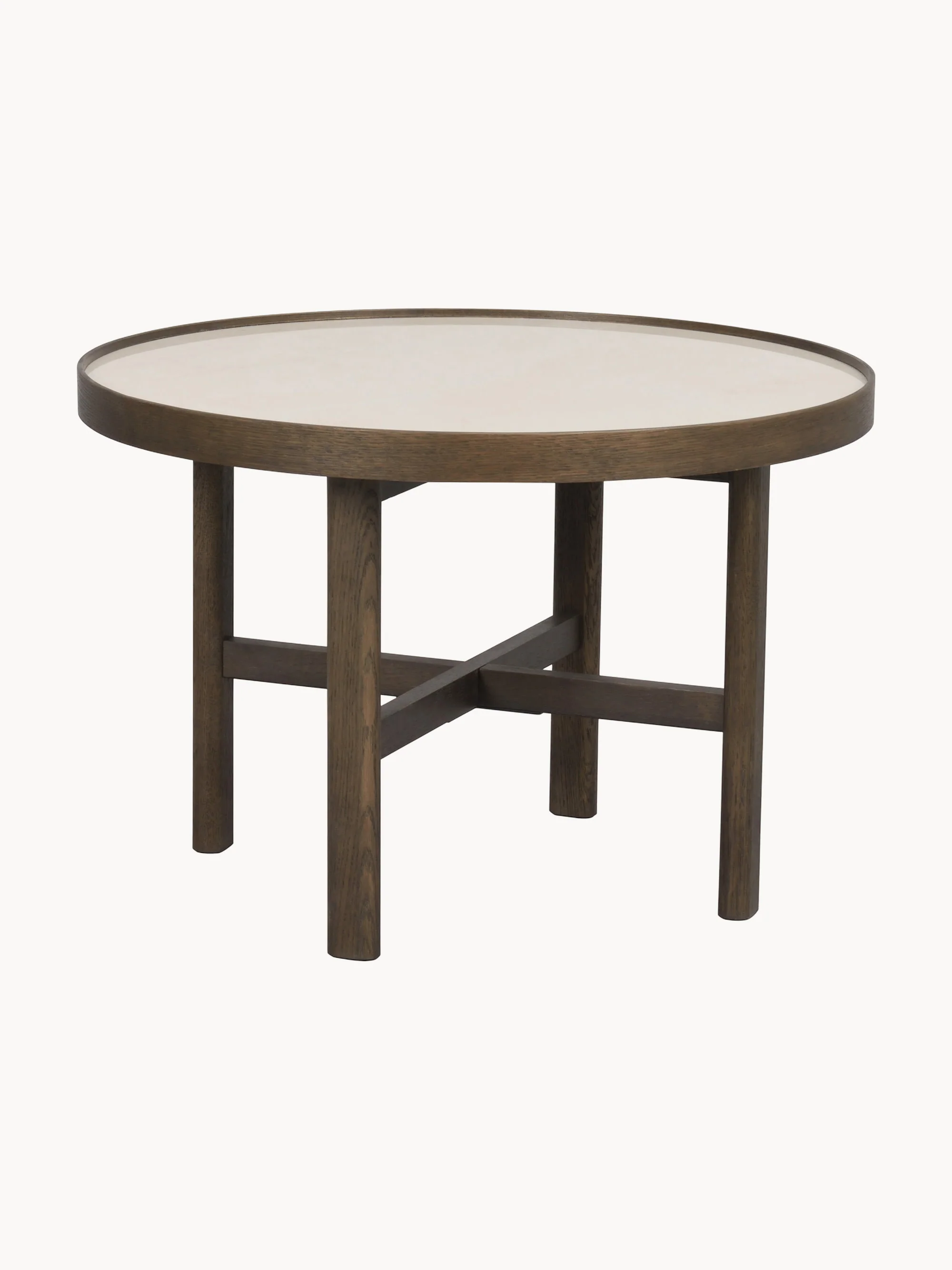 Ronde salontafel Marsden van eikenhout, Ø 60 cm