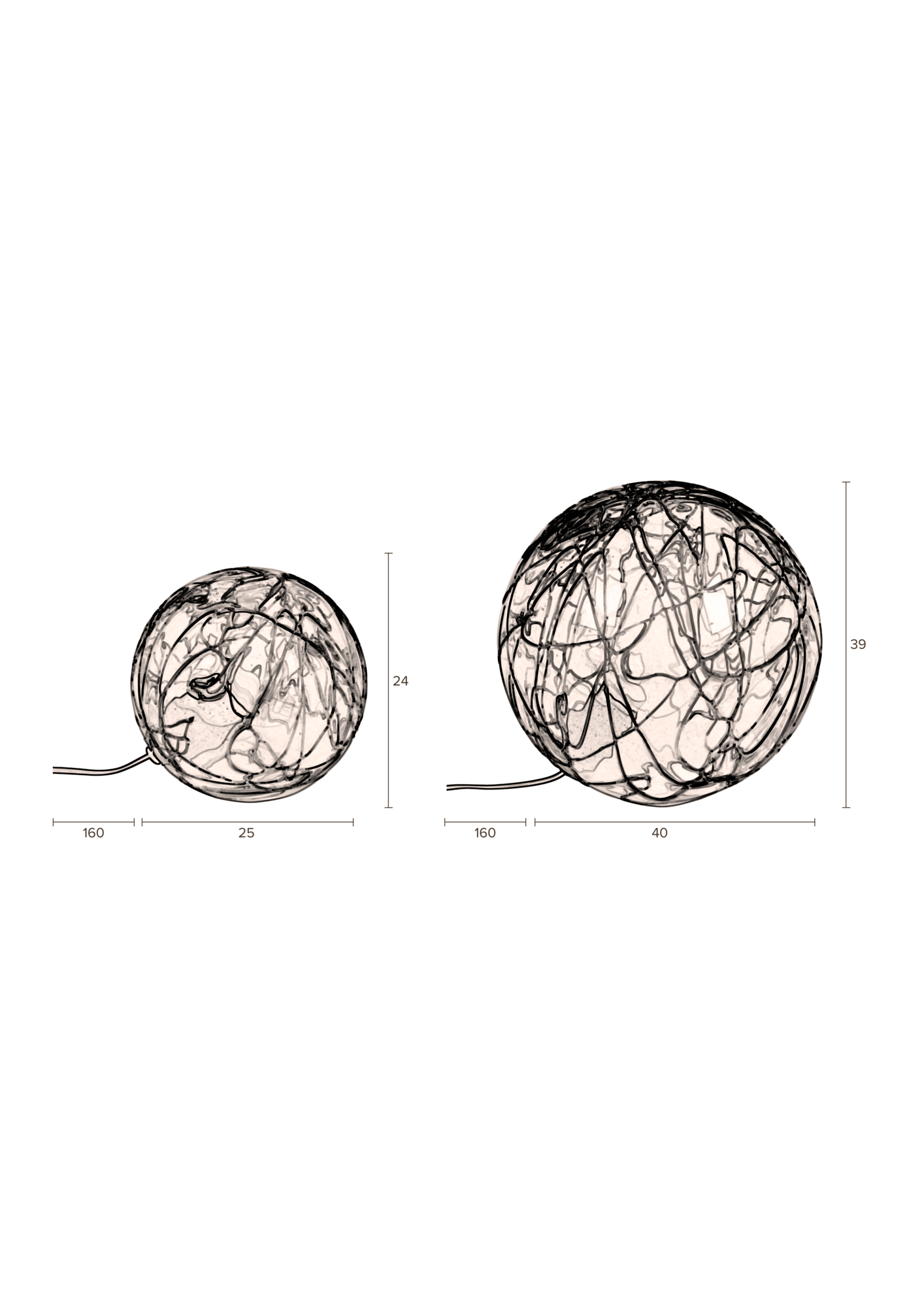 Taffellamp Lune