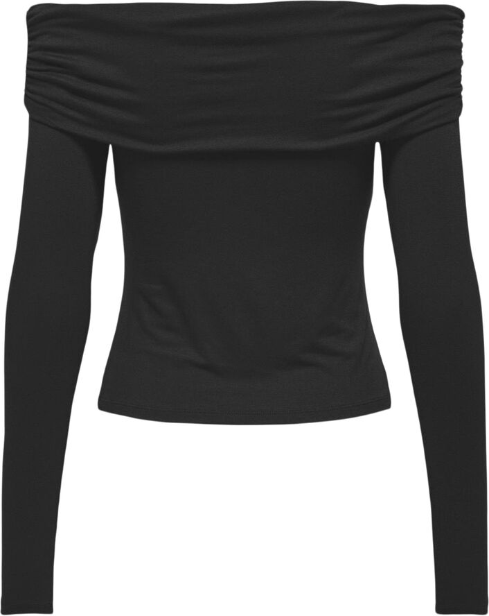 ONLY ONLFELINA L/S OFF SHOULDER TOP JRS Sort