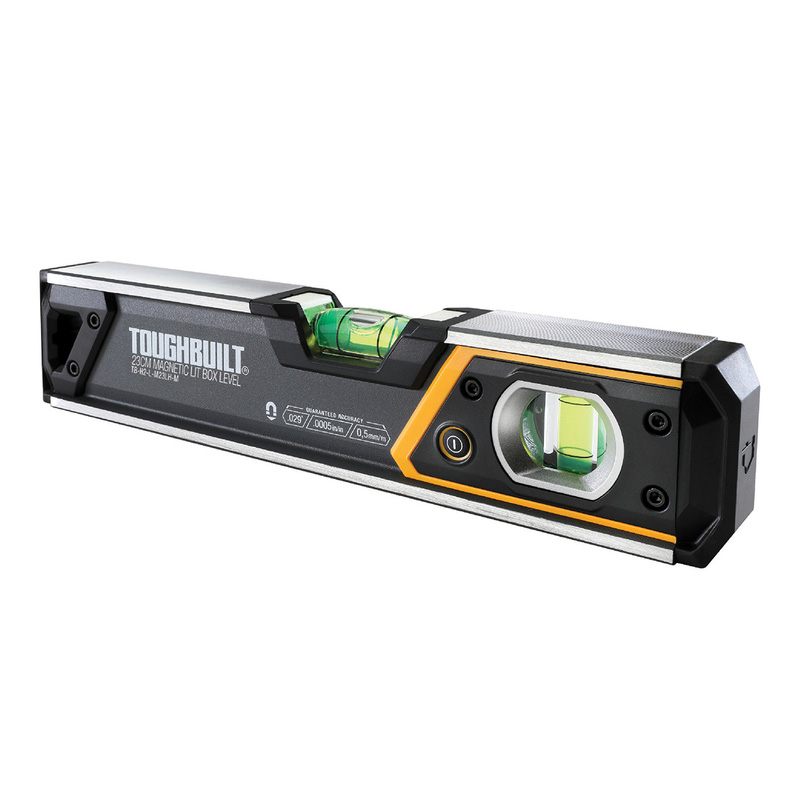 Toughbuilt magnetische dooswaterpas met verlichting 230mm