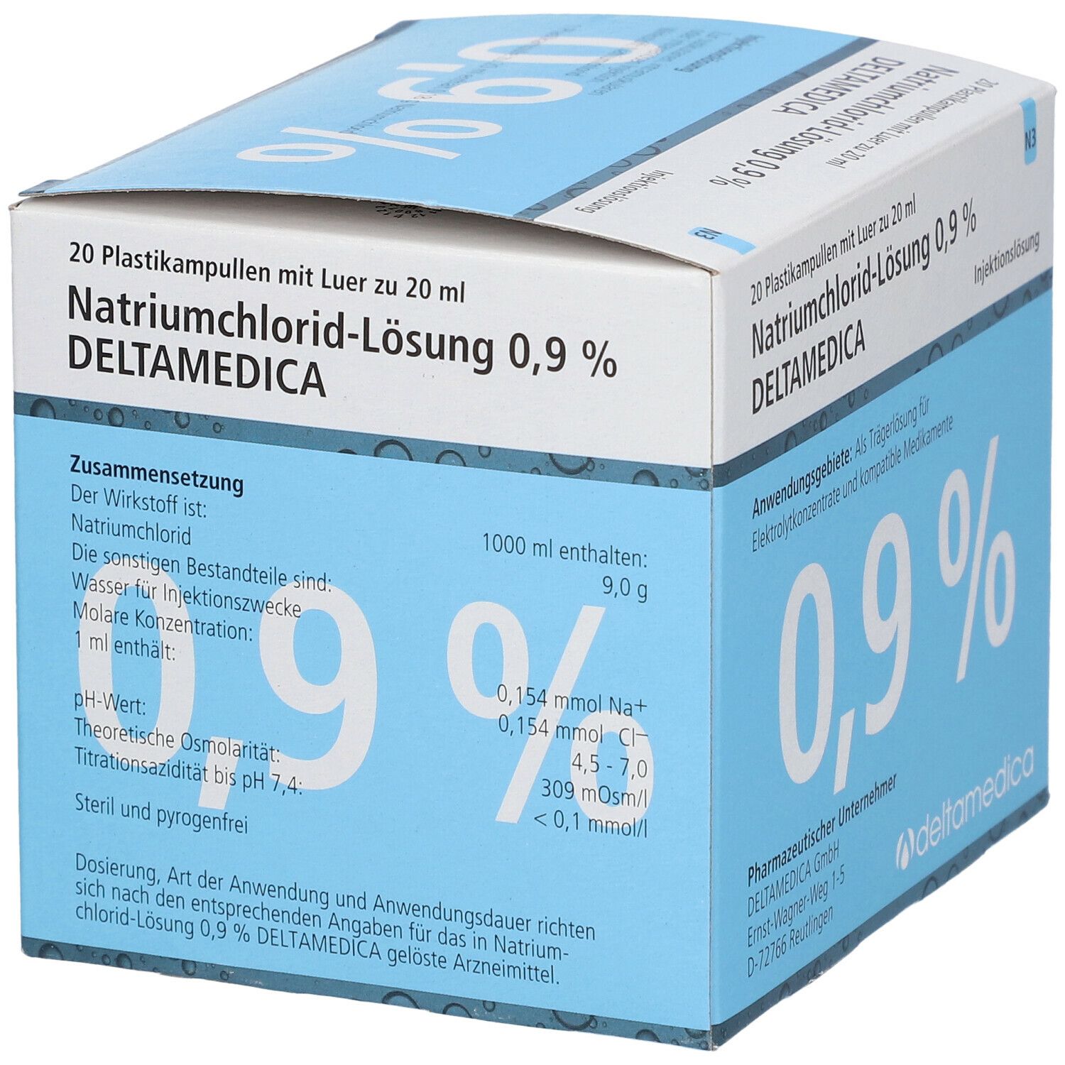 Isotonische Natriumchlorid-Lösung 0,9 % DELTAMEDICA