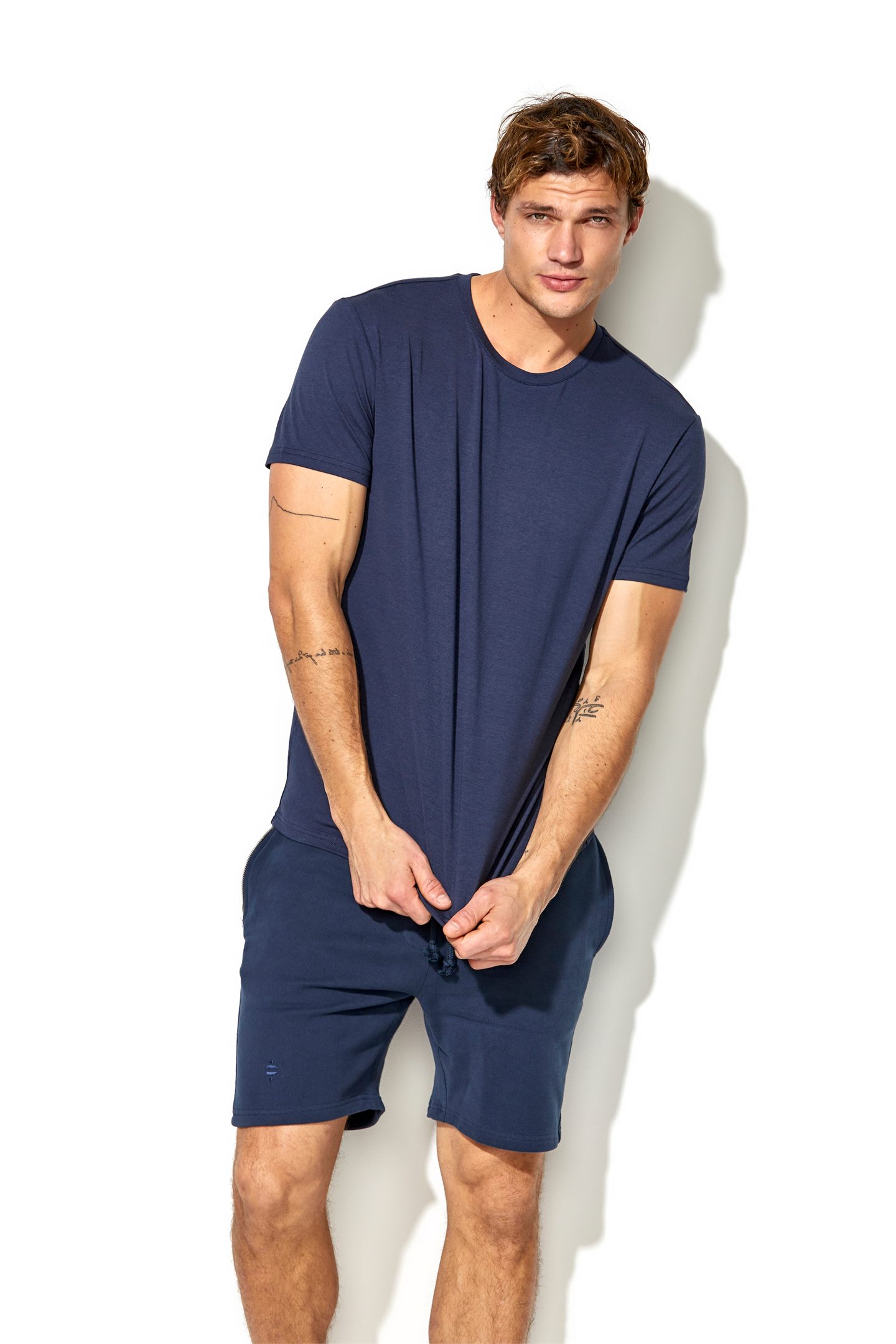 Panos Emporio Bamboo/Cotton Tee Crew M's