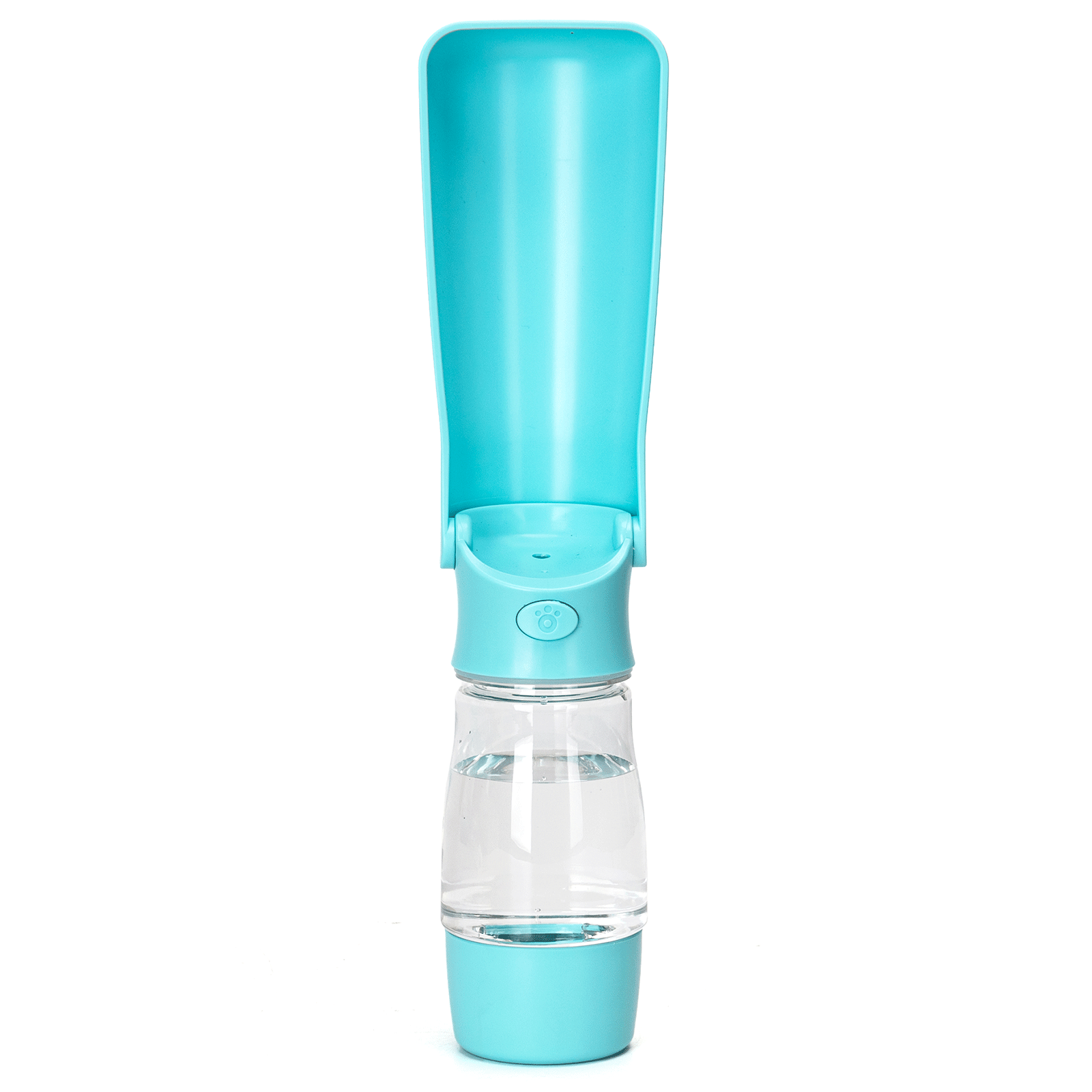 Garrafa de água Nobleza para animais de estimação, 320 ml, dobrável em 180° para cães e gatos, com botão de travamento e filtro de carvão ativado, ideal para caminhadas, acampamentos e outras atividades do dia a dia.