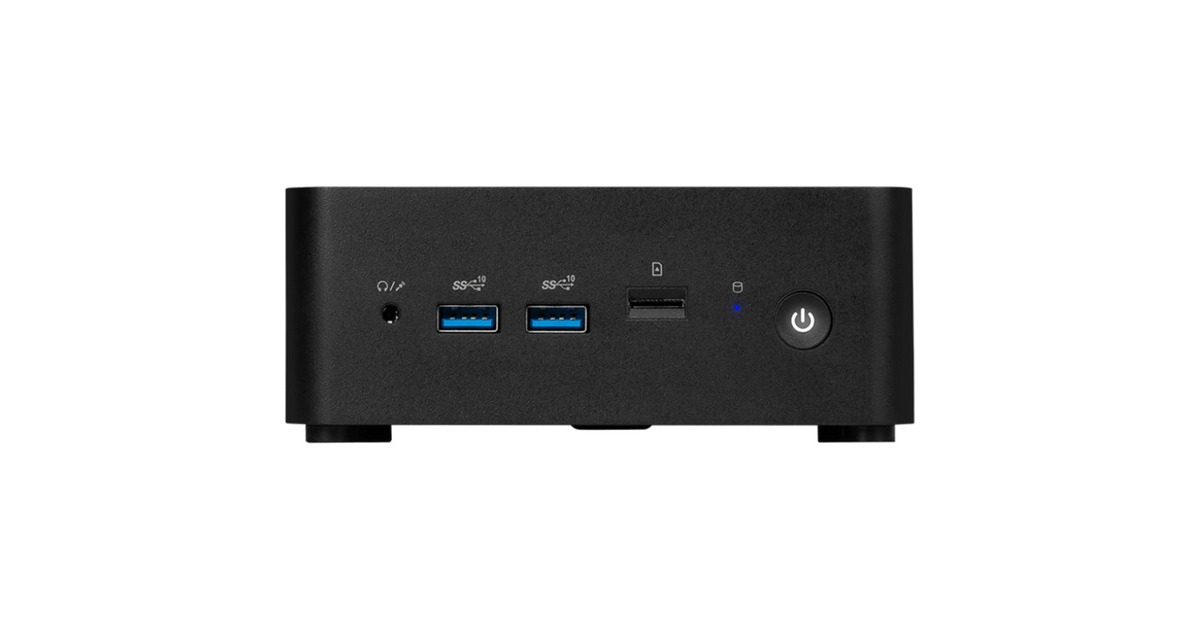 MSICubi NUC 1MG-238BEU barebone  (Zwart | Core 5 120U | Intel Graphics)