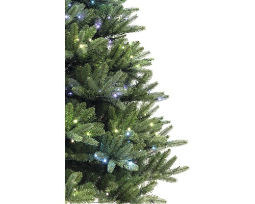 Twinkelende kunstkerstboom 2,3 m met LED-lichtsnoer en app-bediening, kleurrijk