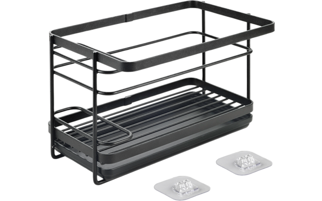 Metaltex Tokyo LAVA Spülbecken-Organizer mit U-Fix Haken Klebehakensystem