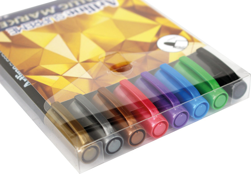 (8er Set) Acryl Stifte Metallic Marker Supreme (EPF790W8) - Bunt
