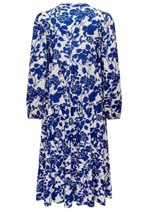 Only blauwe dames jurk