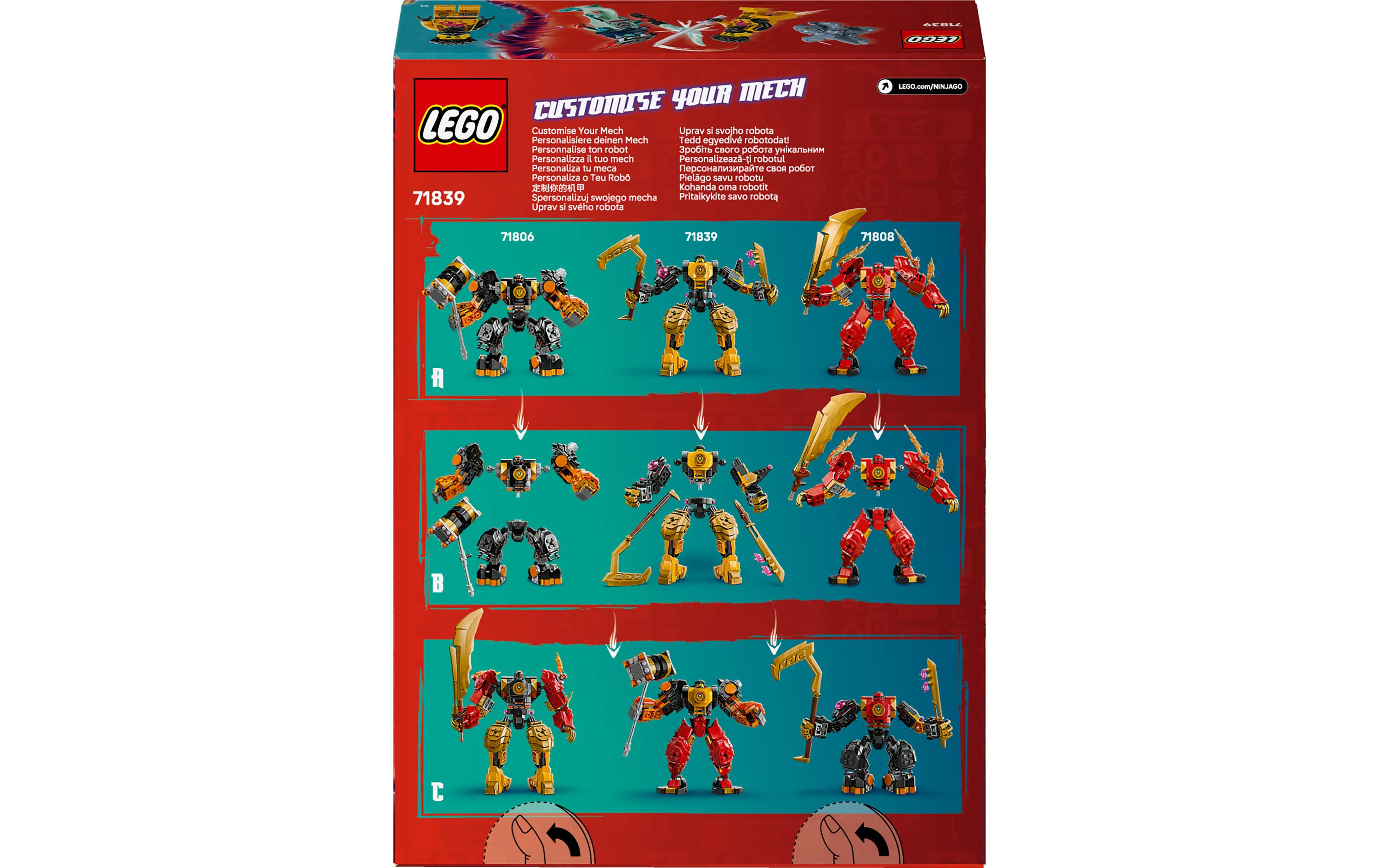 Ninjago Arins Spinjitzumech 71839Actionspielzeug für Kinder