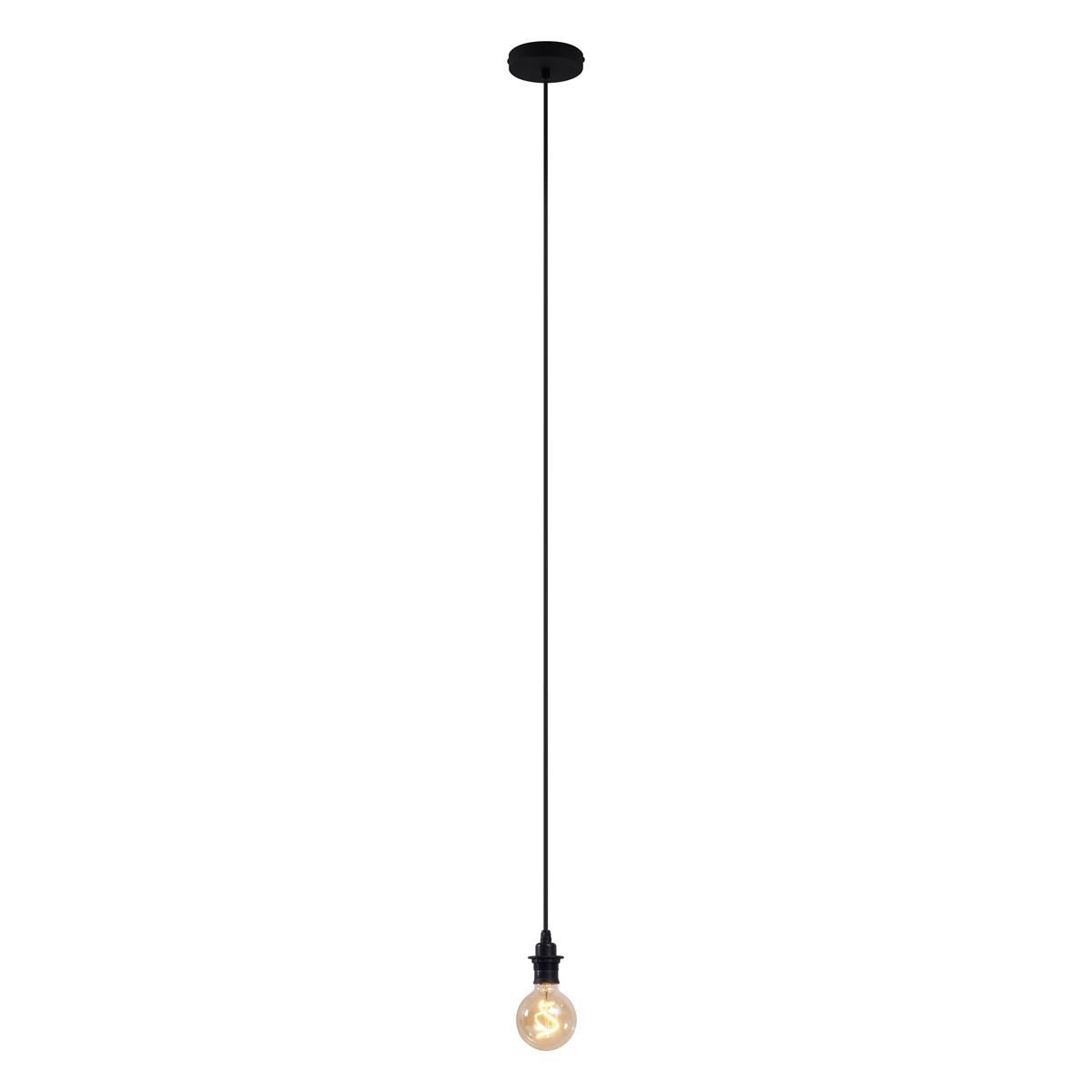 Buiten hanglamp zwart IP44 - Cava
