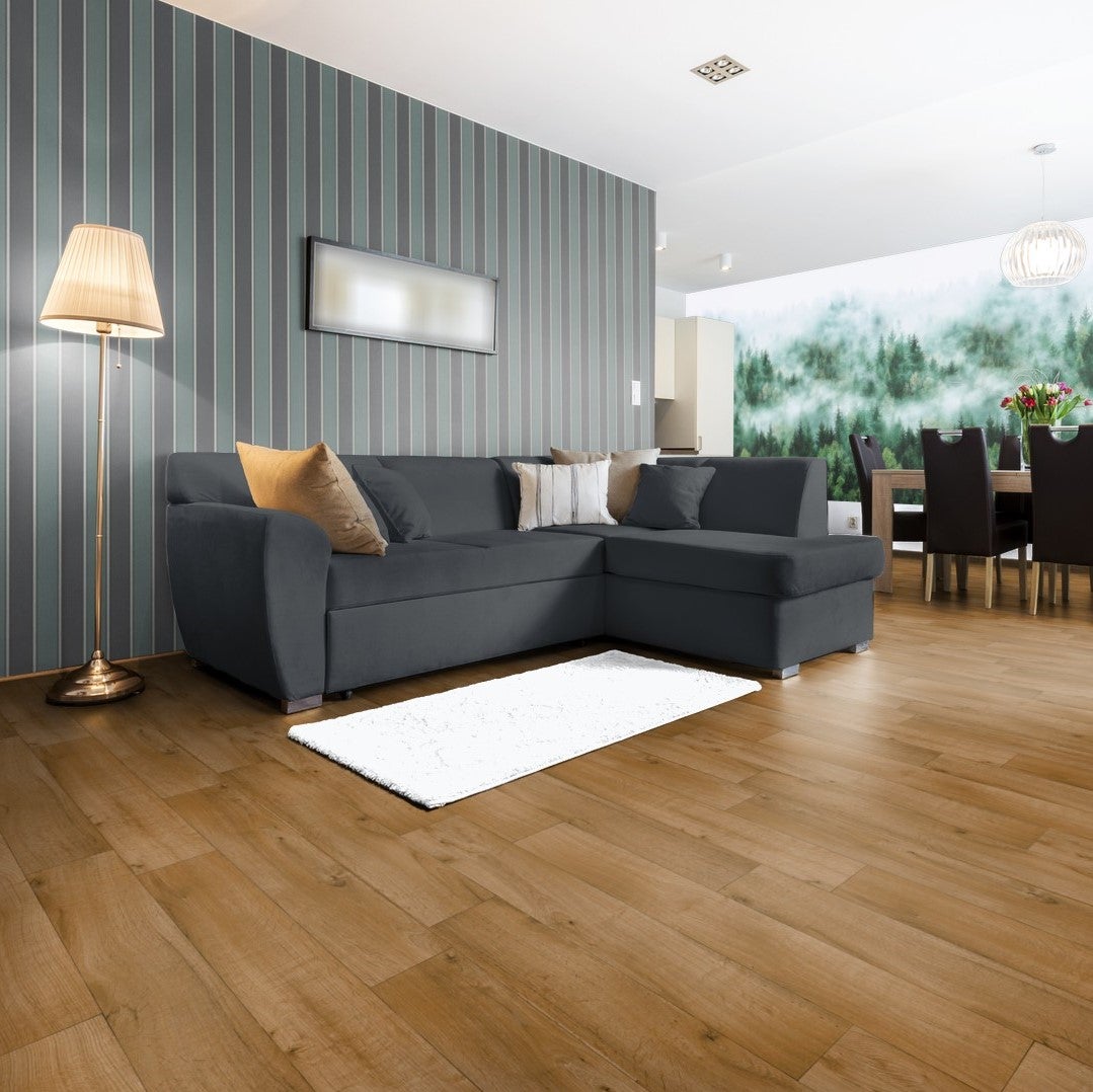 CV-vloer, rustieke houtlook, PVC-vloer per meter met schuimrug, 200 cm breed (verkocht per meter)