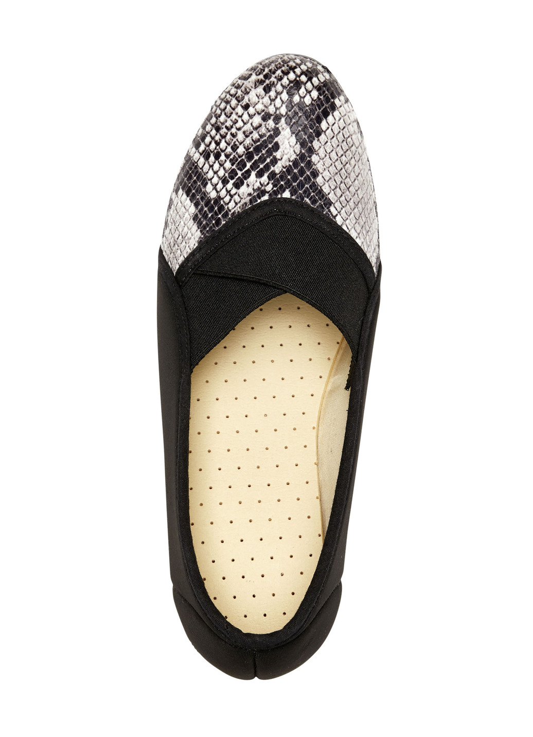 Slipper aus elastischem Textilmaterial