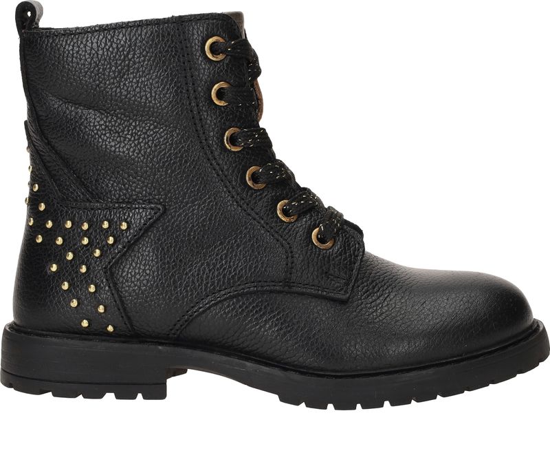 IK-KE Veterboots Zwart Meisjes