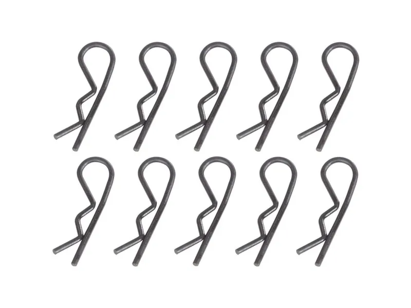 Reely 1:5 kropsklemmer sort længde 30 mm 10 stk (511131)
