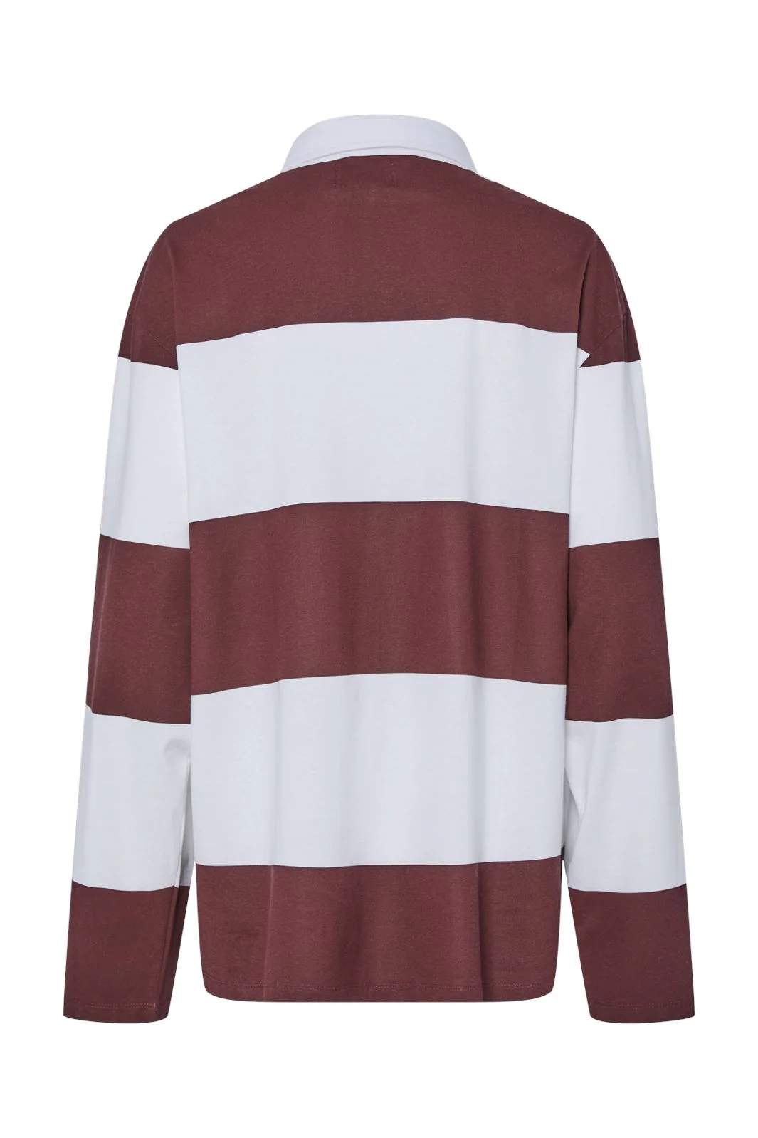 Pieces Pcfrida Ls Oversize Polo Fsy 4746859 tawny port white