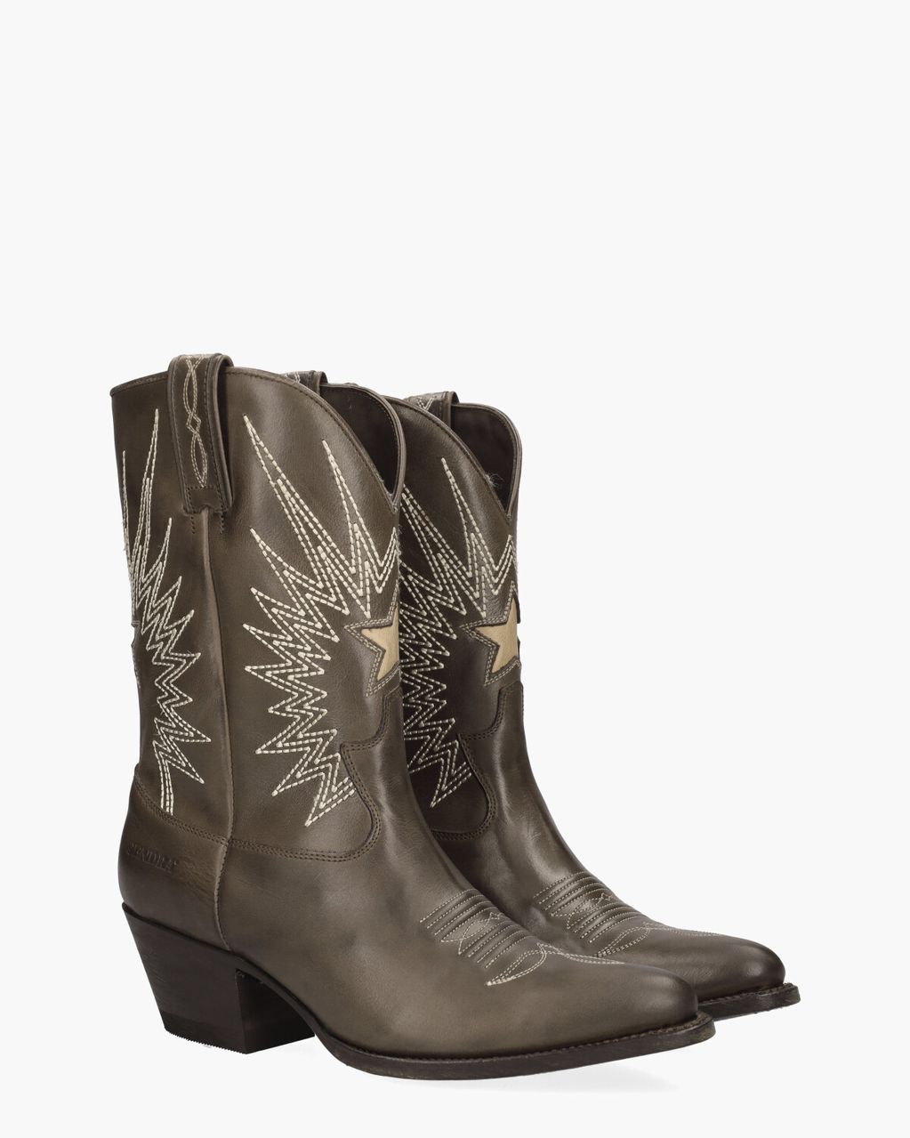 Sendra 18947 Bruin/Wit Damesboots