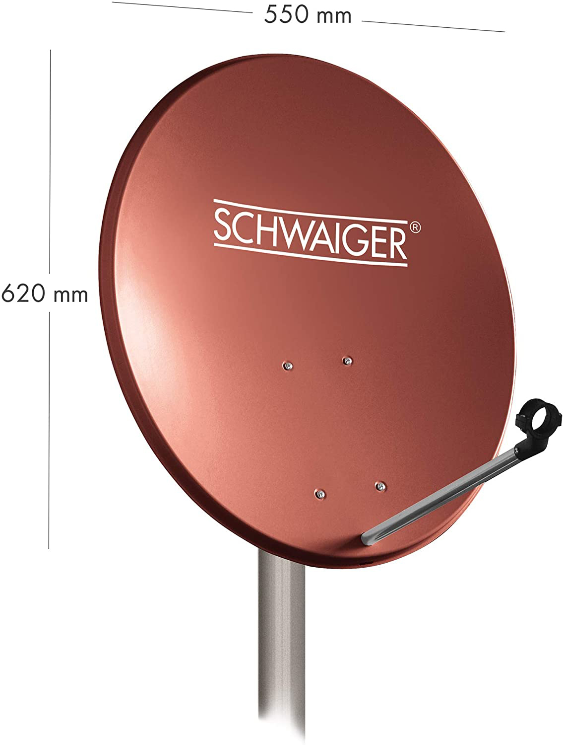 Schwaiger 714494 rode 55 cm schotelset