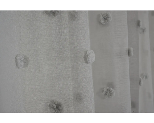 Gordijn met universele band Fluffy Dots 07 grijs 140x255 cm