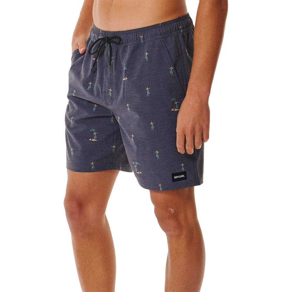 Rip Curl Hula Breach Volley Badeshorts Herren schwarz