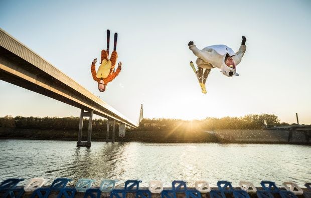 Waterramp oder Wasserschanze in Wien als Geschenkidee