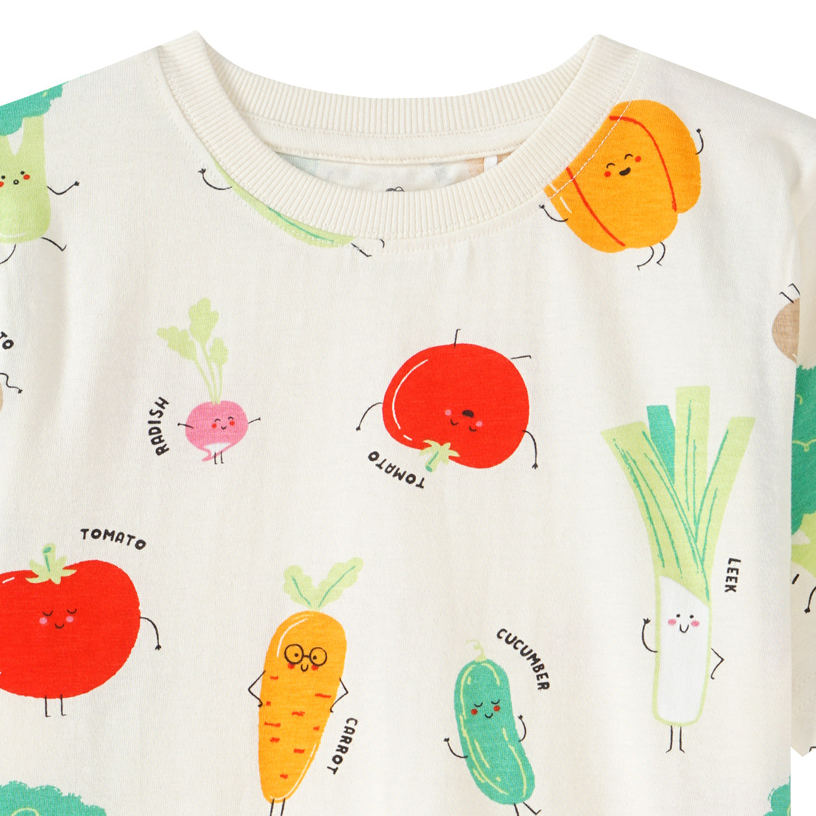 Topolino Jungen T-Shirt mit Gemüse-Allover creme