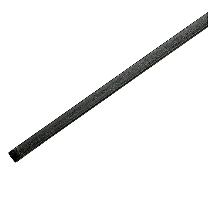 Carré acier verni 12 x 12 mm, 1 m