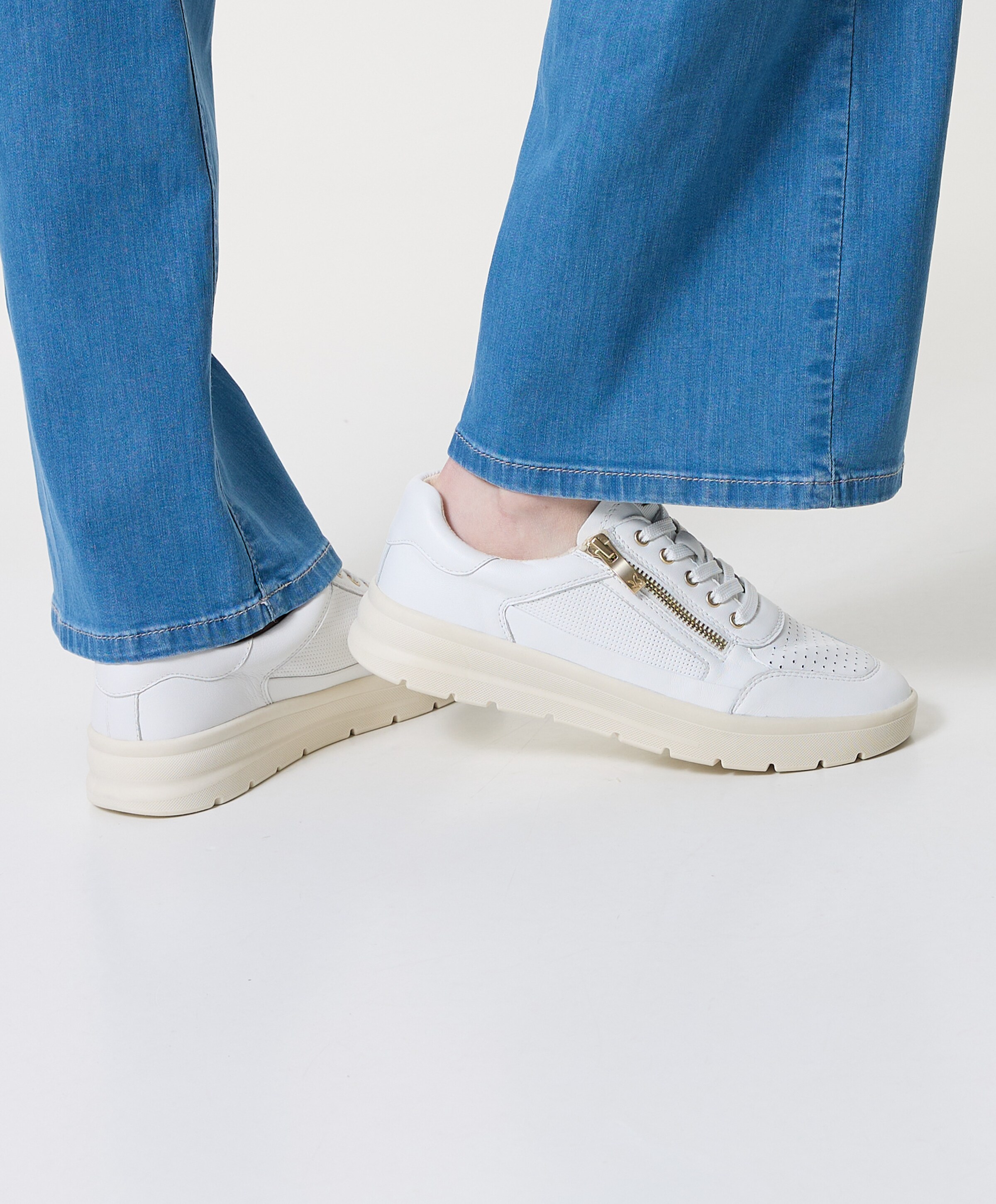 Caprice Women Lace-up dames sneakers wit