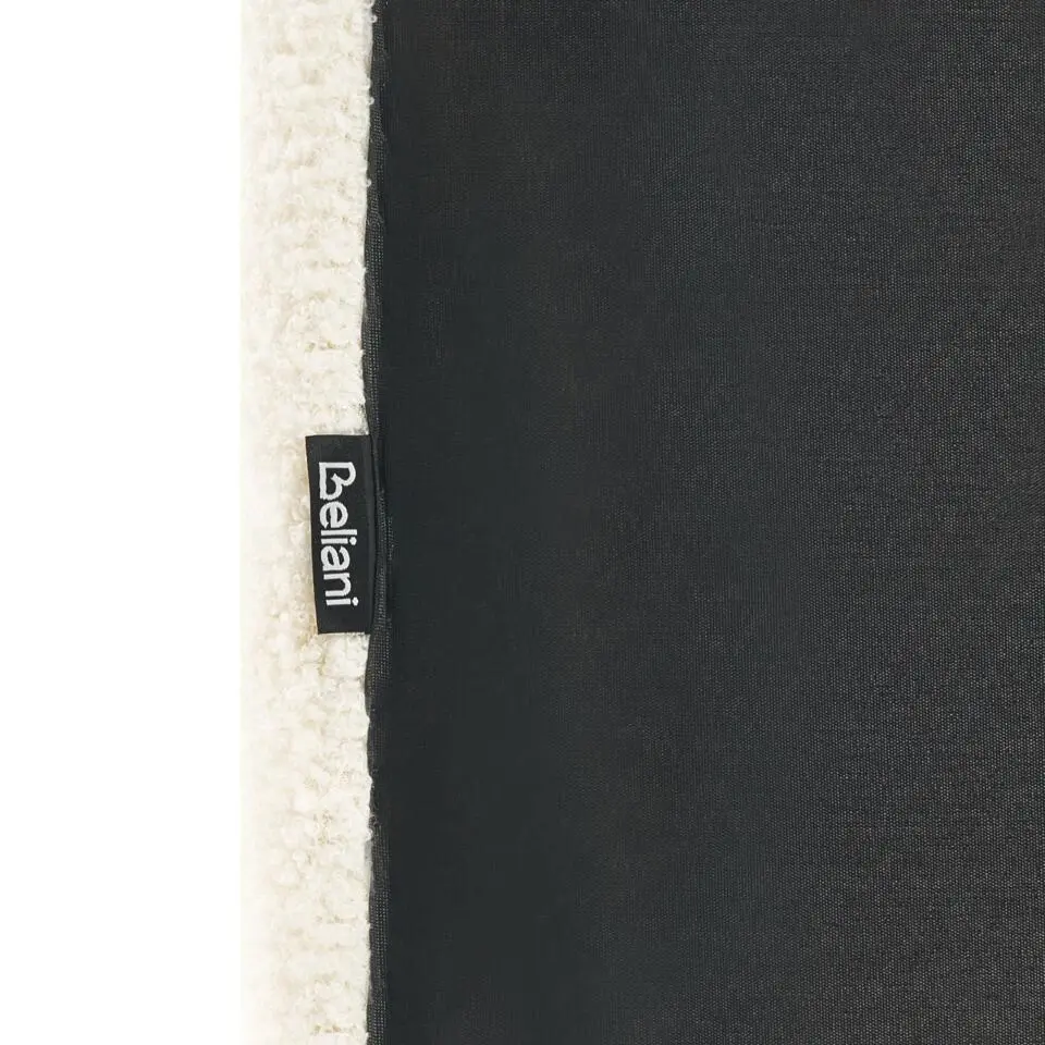 BELLEVUE - Eenpersoonsbed - Gebroken wit - 90 x 200 cm - Bouclé