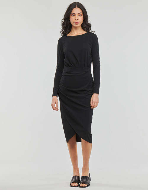 Karl Lagerfeld - LONG SLEEVE JERSEY DRESS Negro