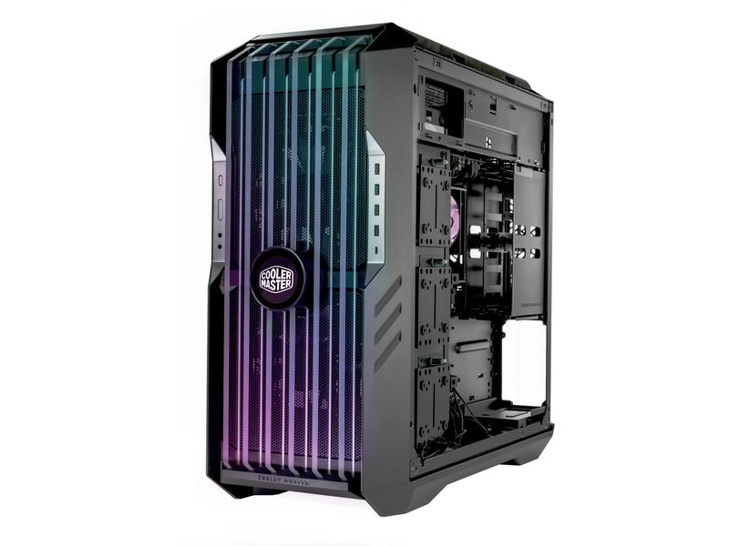 Cooler Master PC-Gehäuse HAF 700 EVO Schwarz Vielseitig einsetzbarer Big-Tower mit Sichtfenster