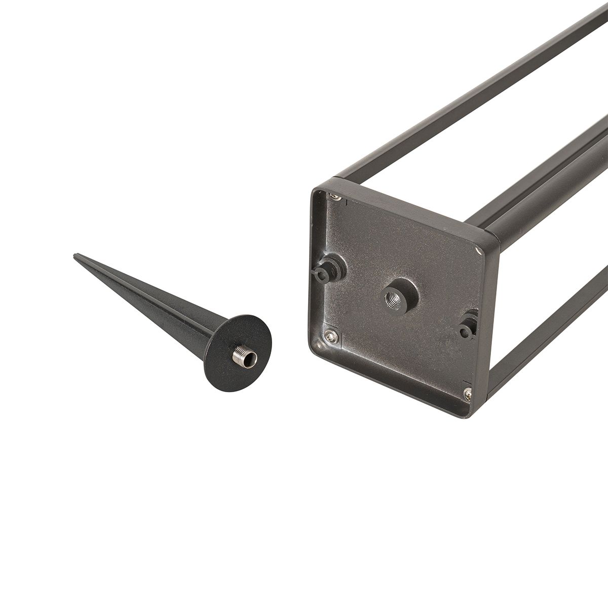Staande buitenpaal donkergrijs 40 cm incl. LED en dimlicht op solar - Sonne