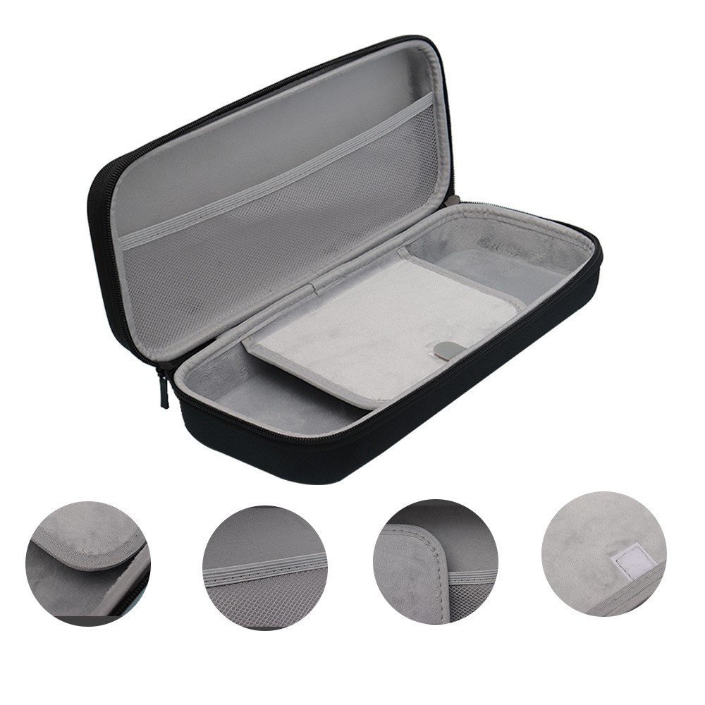PlayStation Portal Remote Player Bruchsichere Reise Box Schutztasche Hartschale mit Griff - Schwarz