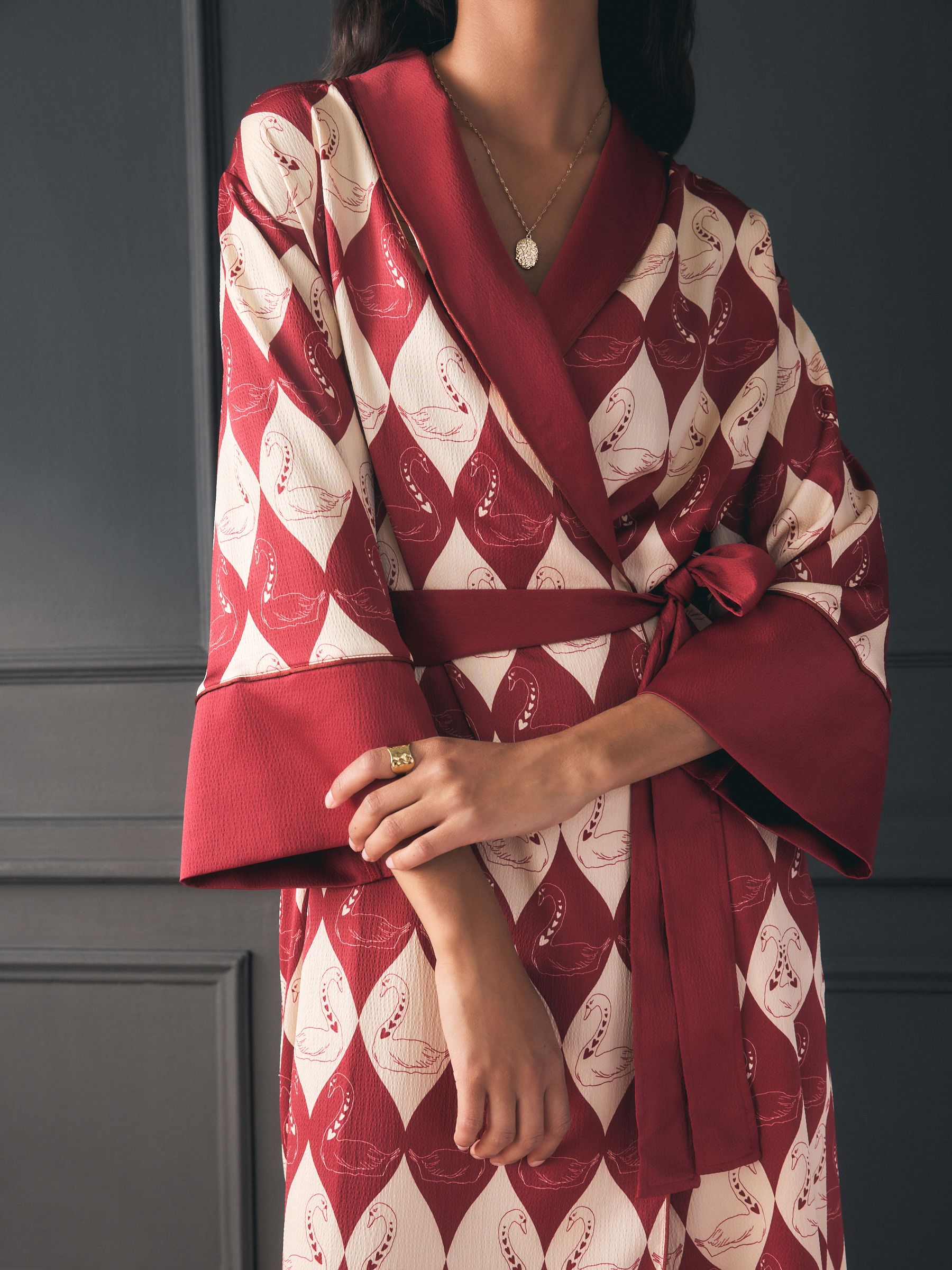 Rockett St George Textured Satin Robe