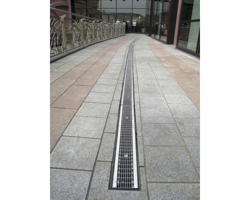 Hauraton Recyfix Standard 100 afvoergoot basisprofiel type 01 van PP 1000 mm x 150 mm x 134 mm