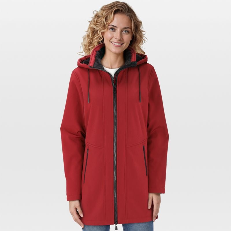 Kjelvik Janne - Softshell jas - Rood - 36