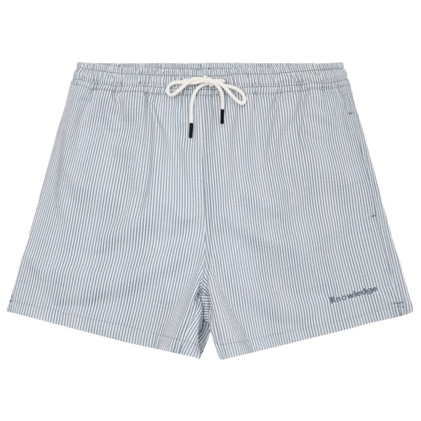 KnowledgeCotton Apparel - Mid-Thigh Stripe Seersucker Swimshorts - Short de bain