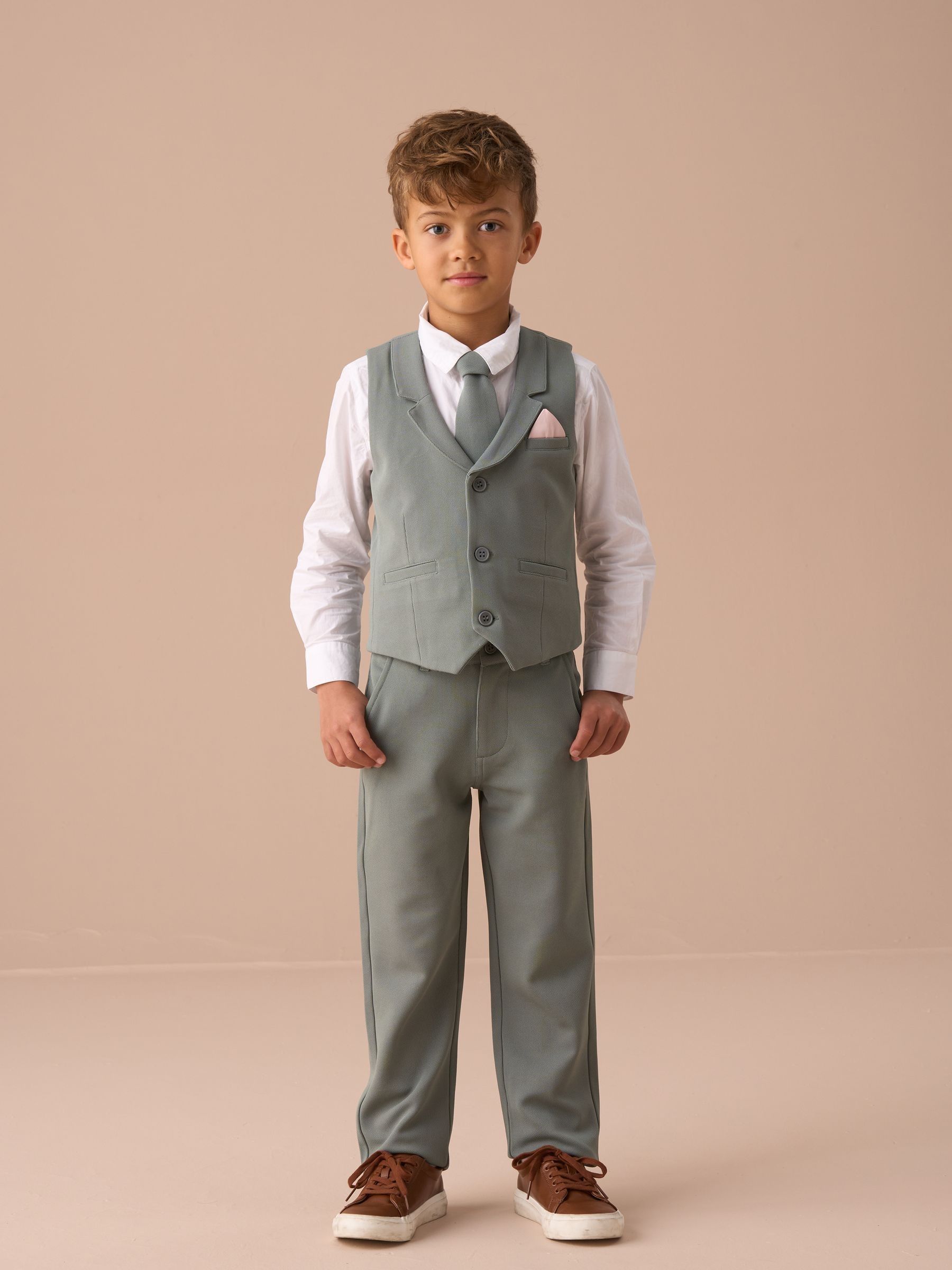Angel & Rocket Benjamin stijlvolle getextureerde gilet-set
