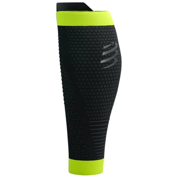 Calf compression COMPRESSPORT R2 3.0 FLASH BLACK/FLUO YELLOW