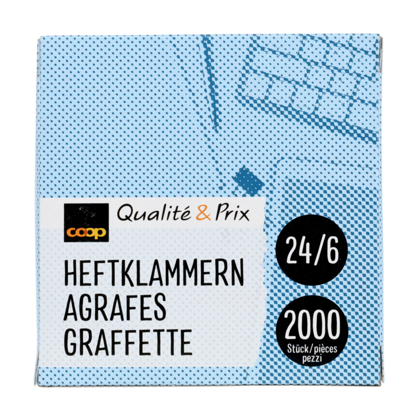 Qualité & Prix Heftklammern 24/6 2000 Stück
