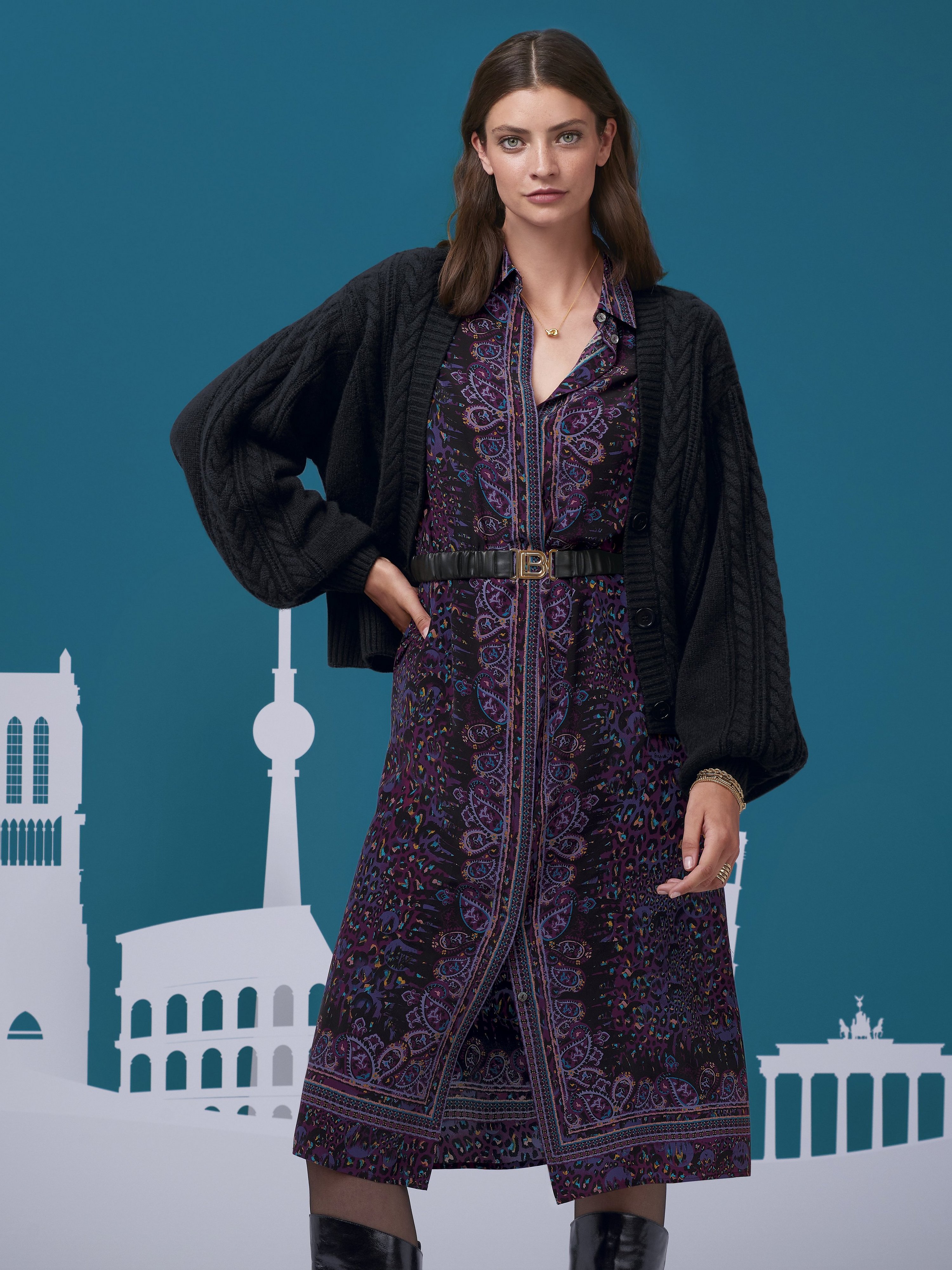 Kleid mit 7/8-Arm