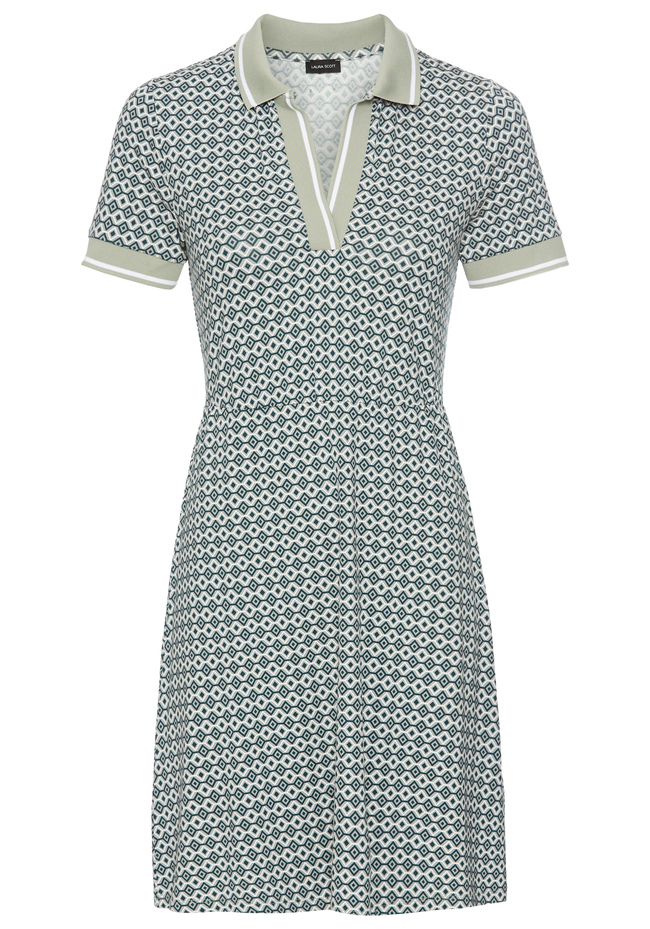 Laura Scott Sommerkleid mit modischem Polo-Kragen