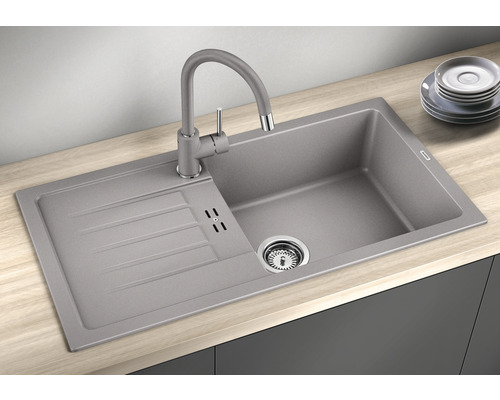 Spoelbak Blanco FAVUM XL 6 S 860 x 435 mm zwart 526082
