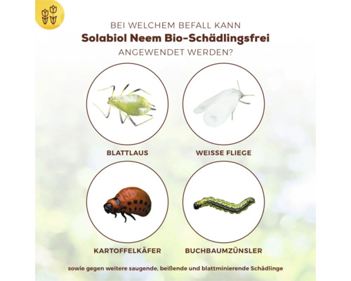 Ongediertevrij organisch neem solabiol concentraat, 60 ml