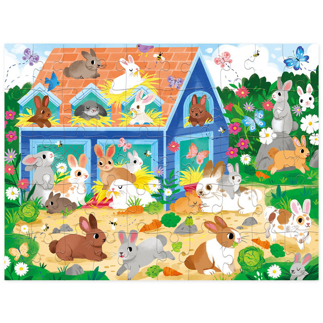 Crocodile creek puzzel konijnenhok - 50st