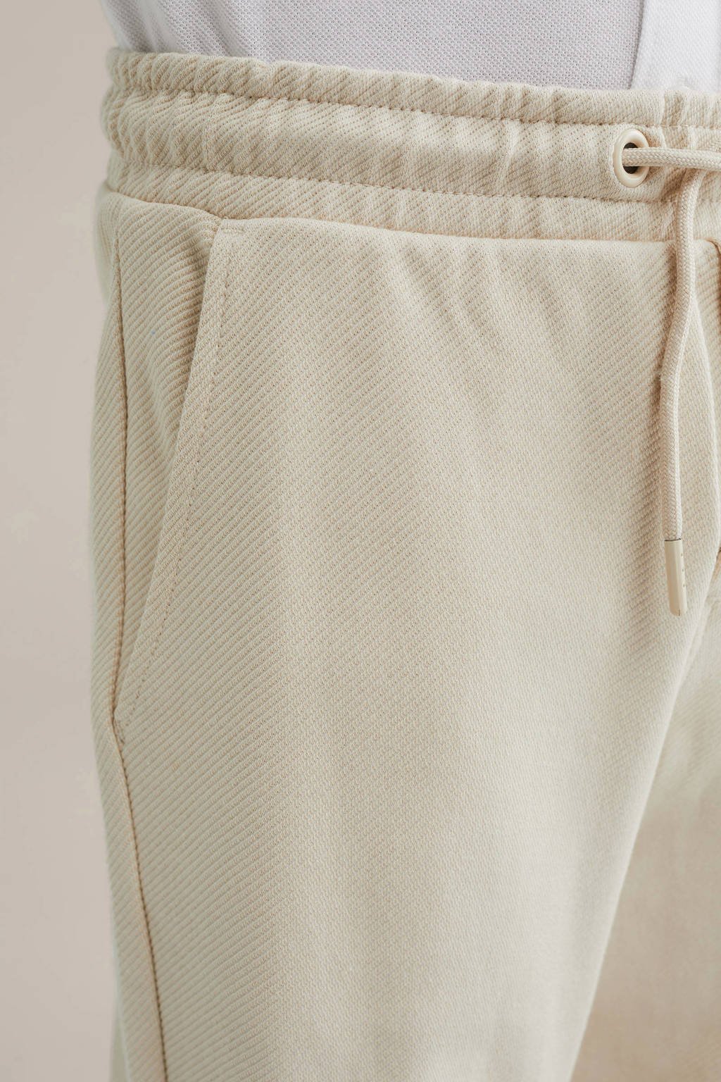 WE Fashion Blue Ridge slim sweatpant ecru