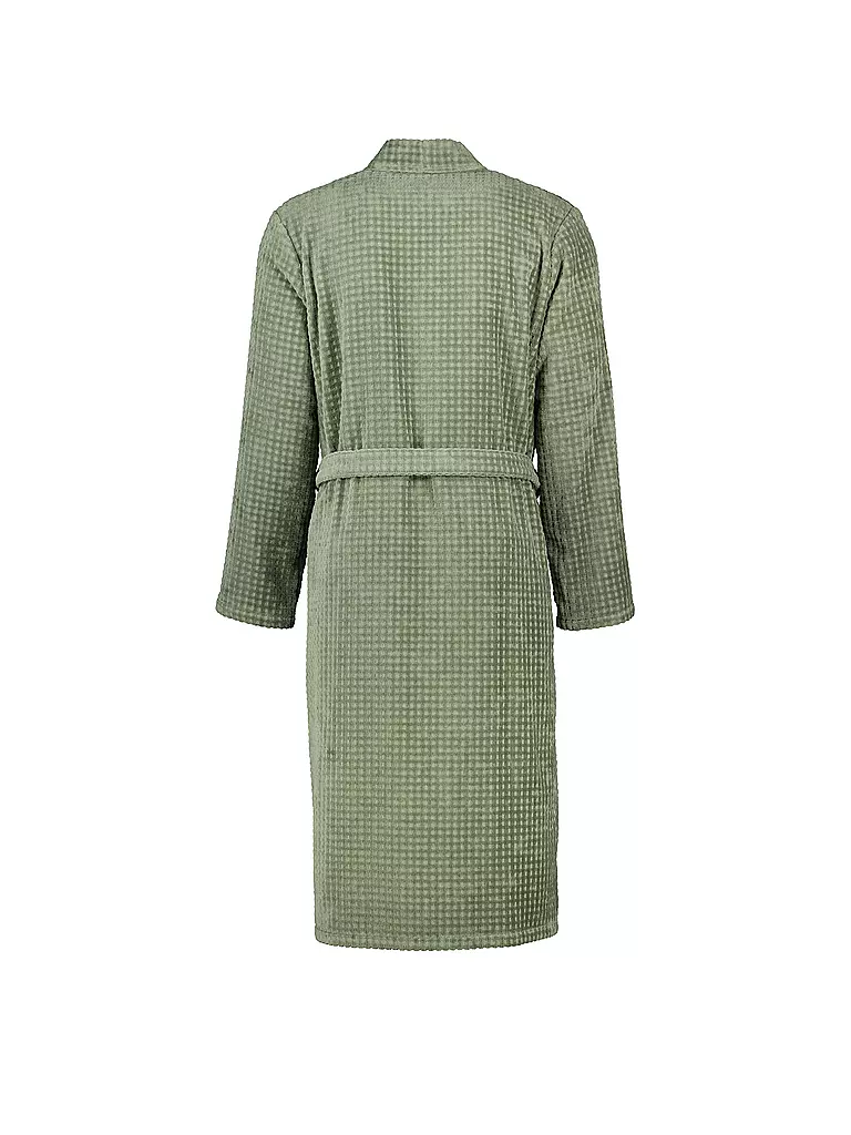 CAWÖ Herren Bademantel Kimono hellgrün