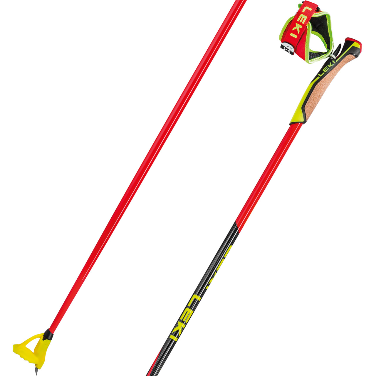 Leki HRC Marathon bright red/neonyellow/black | Leki Langlauf Skistöcke | Leki | L | MARKEN | XSPO