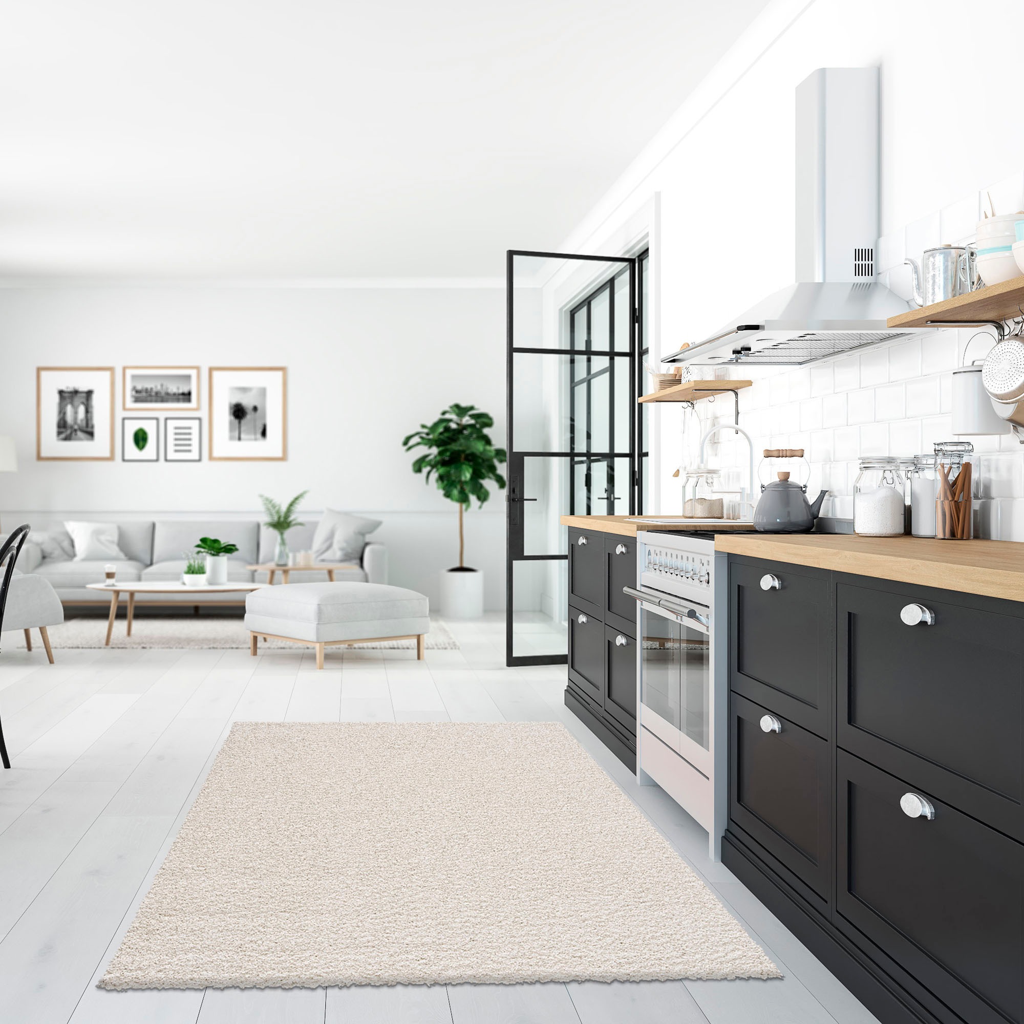 Sanat Hochflor-Teppich »LOCA« rechteckig 30 mm Höhe Wohnzimmer, Langflor, Shaggy, Schlafzimmer